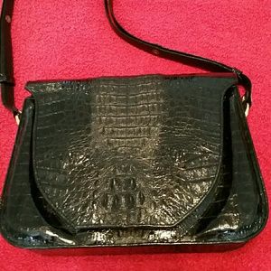 AMAZING ALLIGATOR EMBOSSED LEATHER HANDBAG NWOT